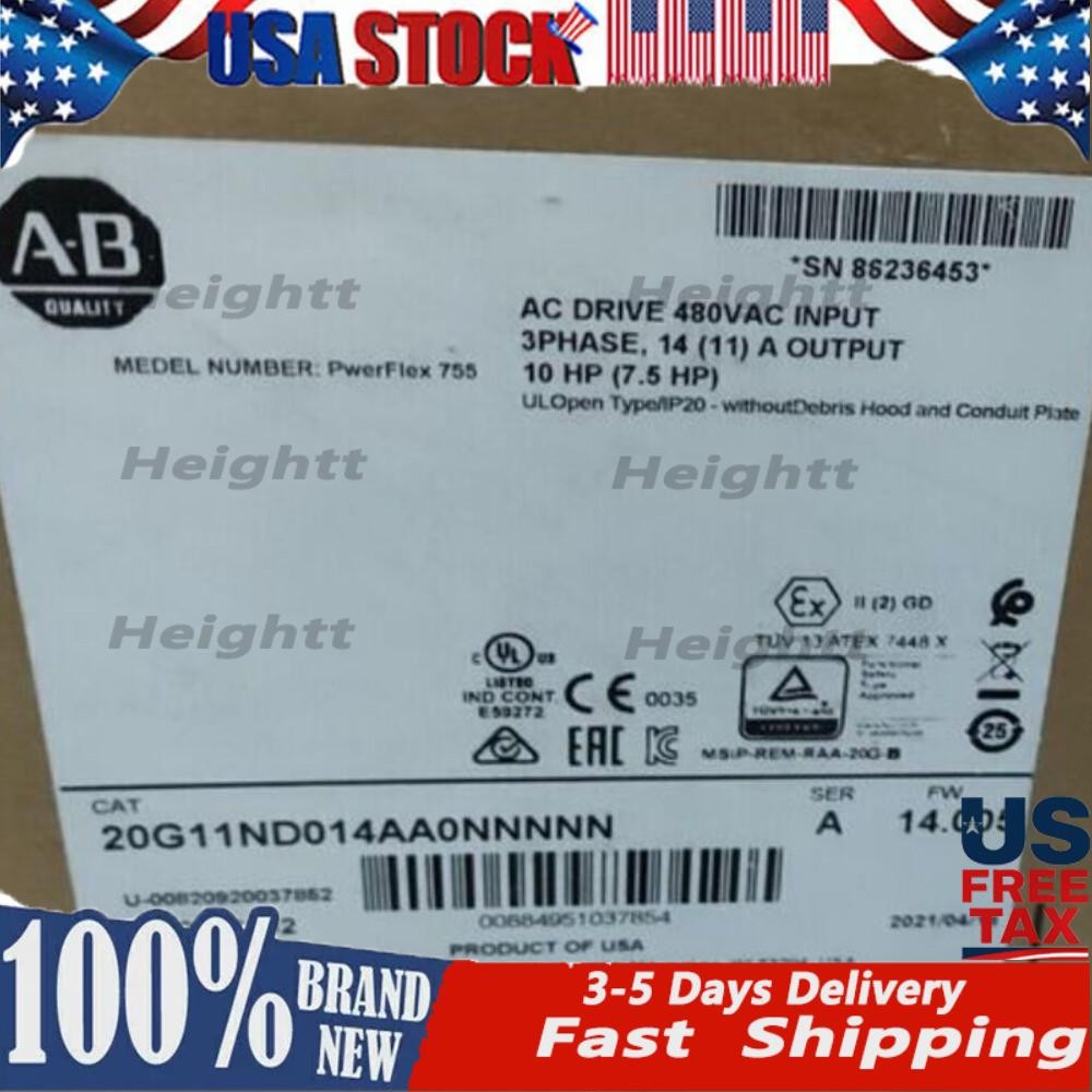 NEW AB 20G11ND014AA0NNNNN PowerFlex 755 AC  Free Fast Ship US Free Tax
