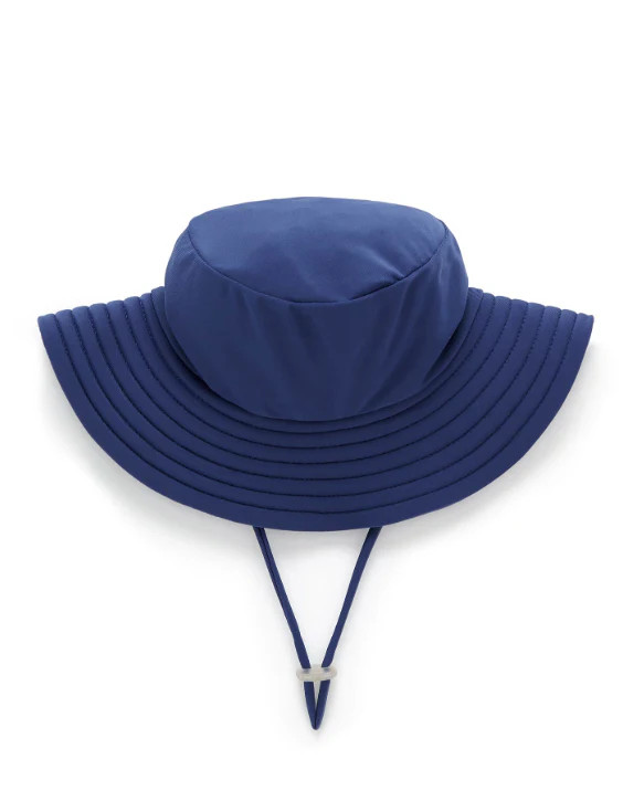 BROAD BRIM SWIM HAT- Navy Blue