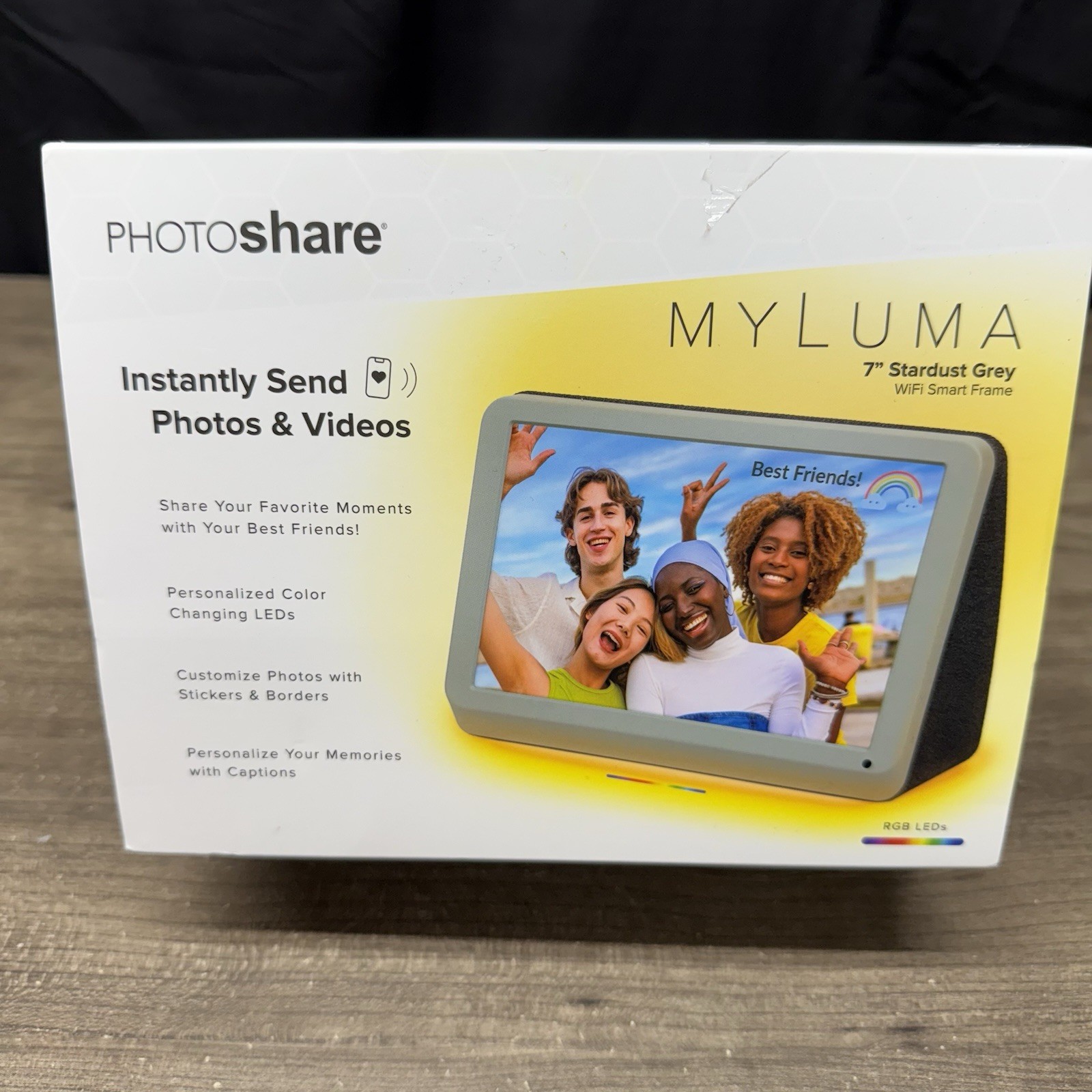 My Luma Photo Share 7” Stardust Grey WIFI Smart Frame. FML07SD