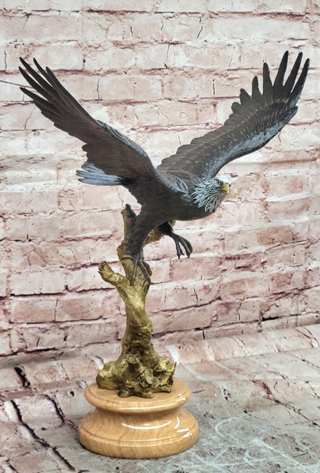 Original Juno Bronze Bald Eagle Statue Hot Cast Museum Quality Fine Art