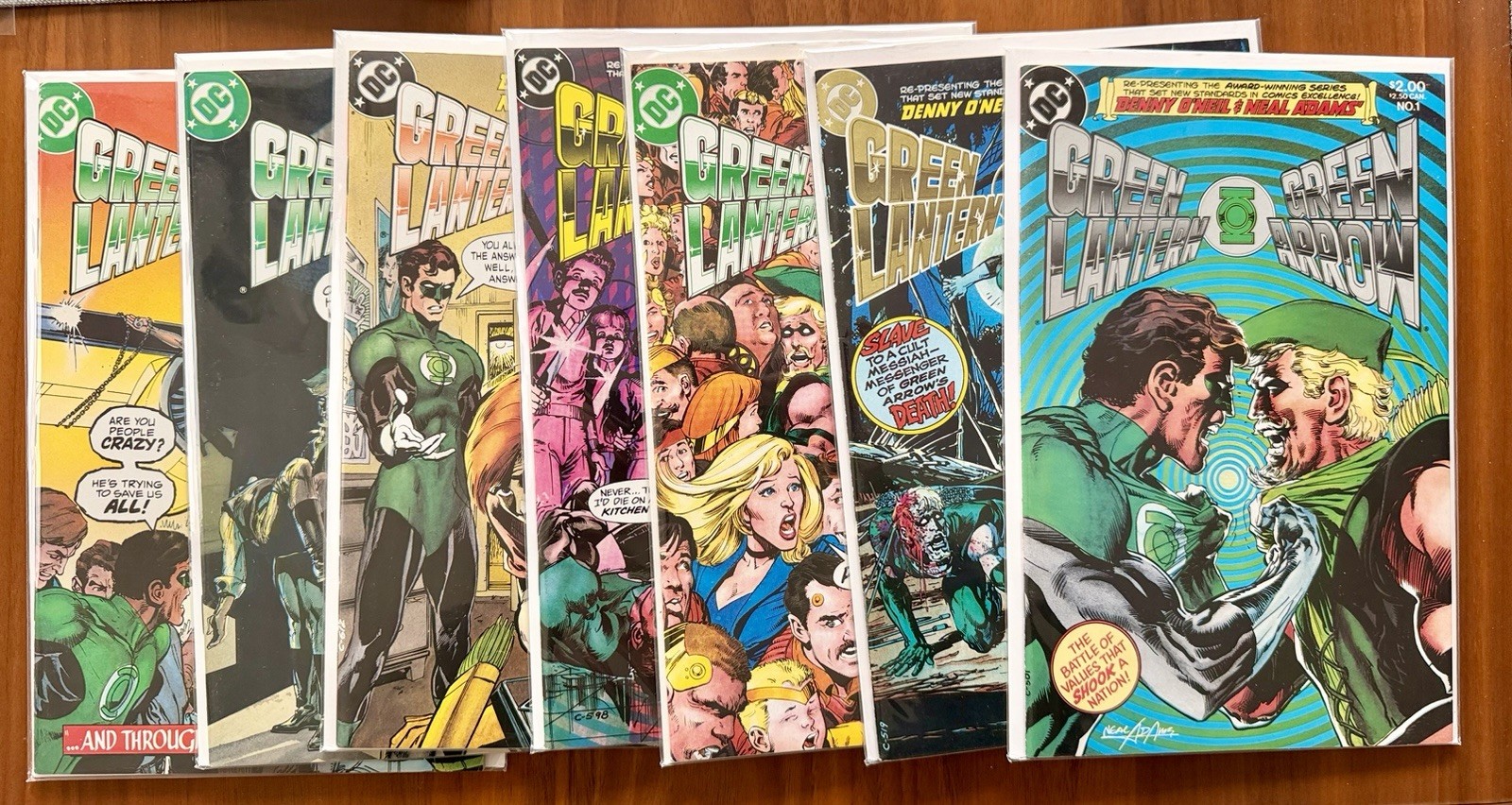 Green Lantern / Green Arrow #1 - 7  (NM 9.4)  Neal Adams/Denny O’Neil