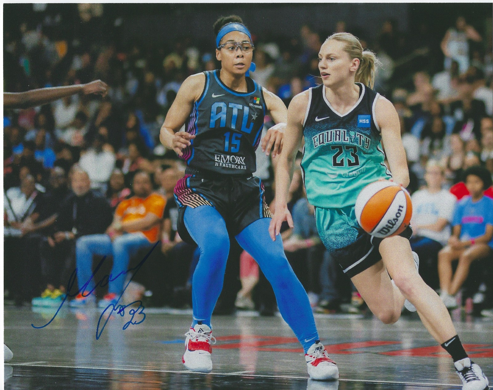 MARINE JOHANNES Signed 8.5 x 11 Photo Signed REPRINT Basketball WNBA Liberty