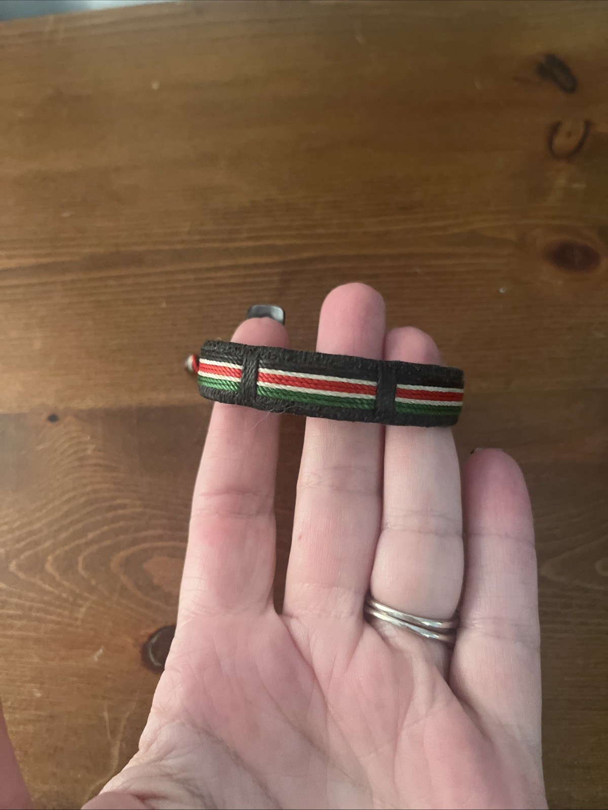 Kenyan Flag Handmade Threaded Bracelet