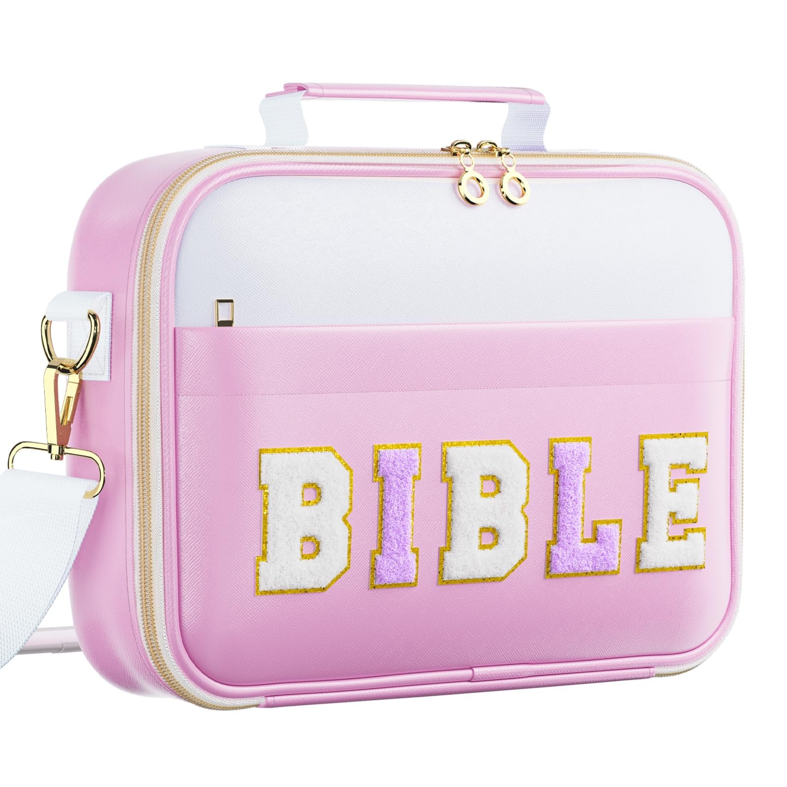 Bible Cover Case for ,Large Leather Bible Book Covers with Bible Study Suppli...