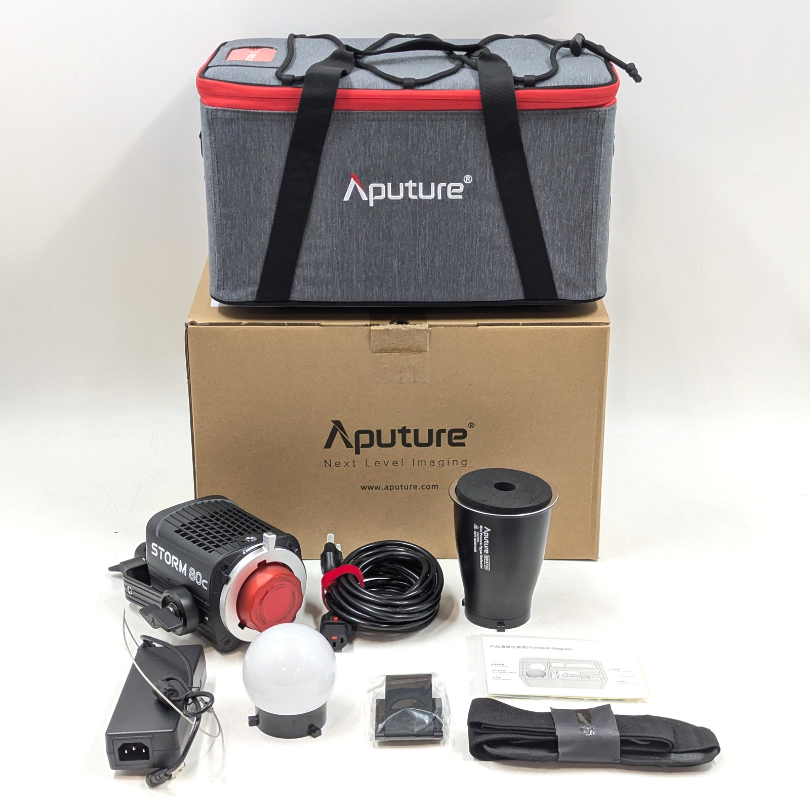 Aputure Storm 80c Portable 80W Tunable Color Compact Point Source Lamp | Black