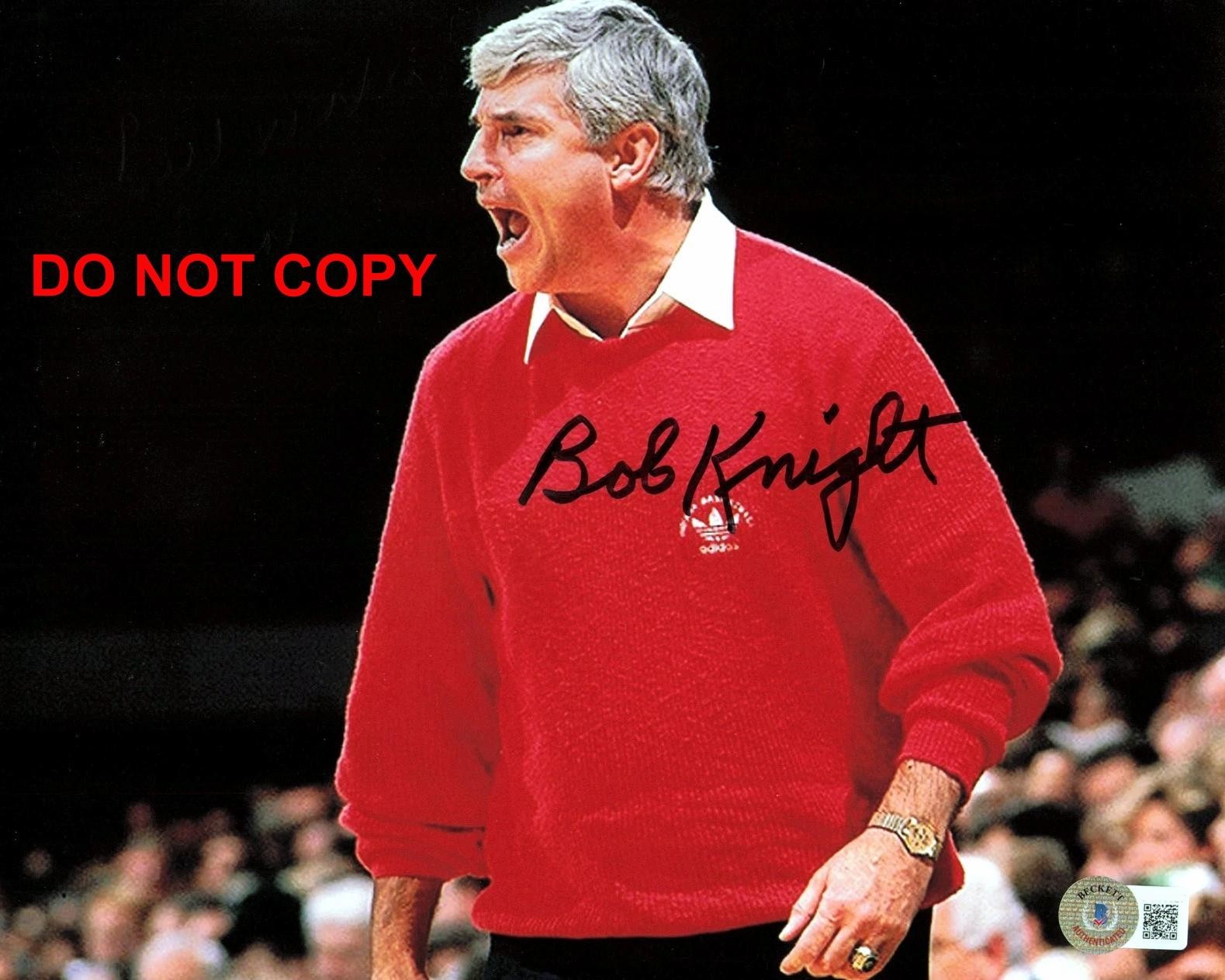 Bobby Knight INDIANA HOOSIERS Signed Autographed REPRINT 8x10 Photo RP