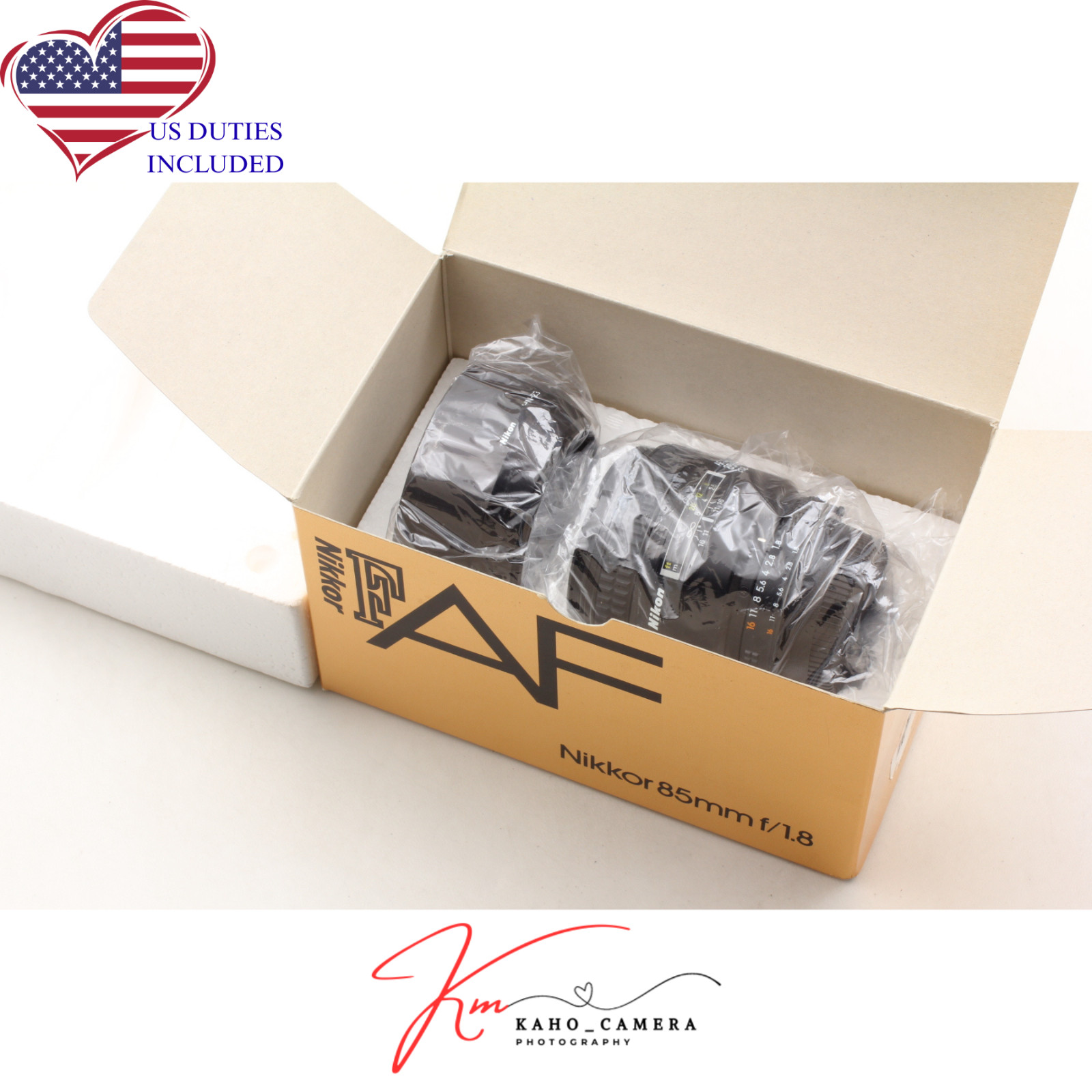 [Near MINT in Box] Nikon AF Nikkor 85mm f/1.8 D Portrait Lens From JAPAN