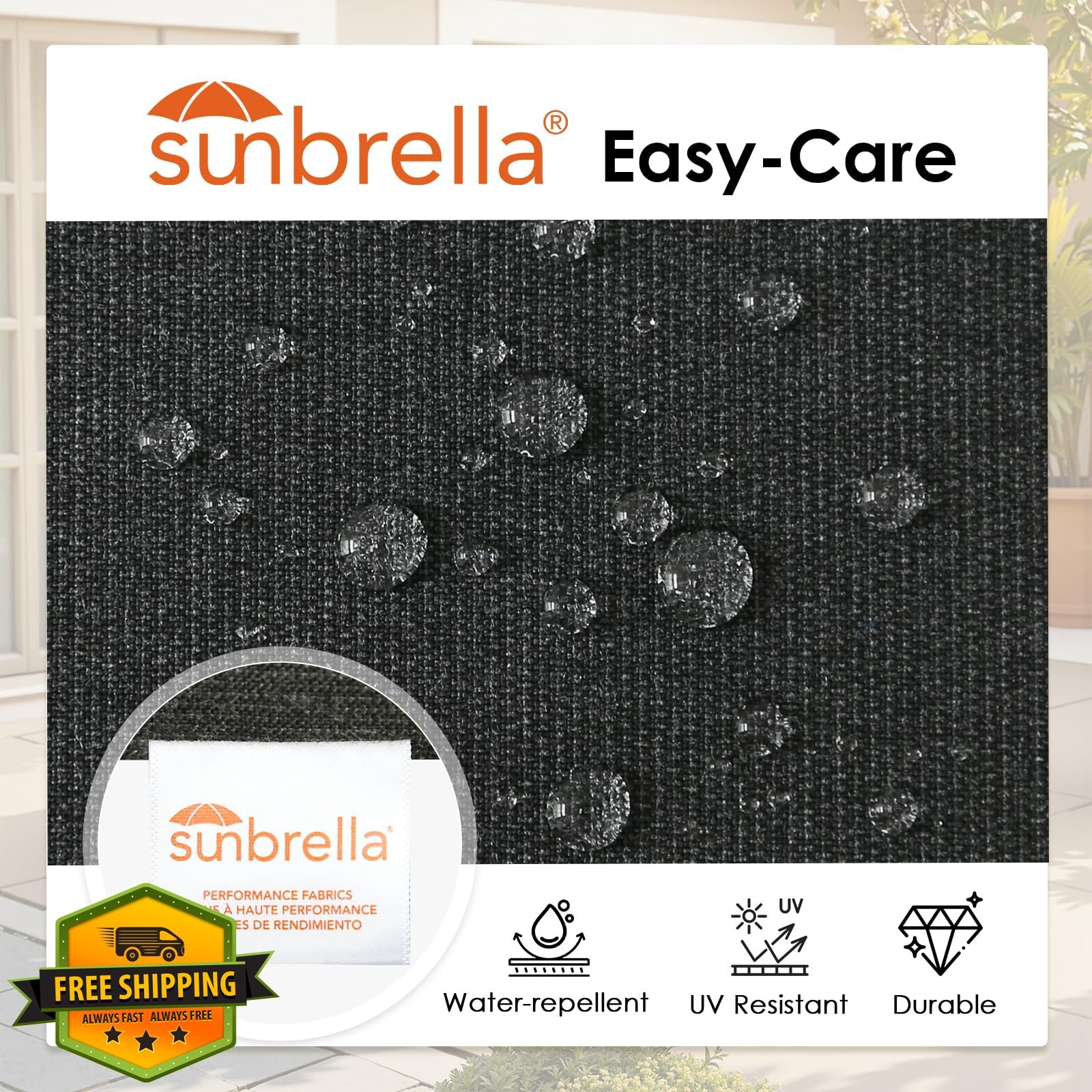 Supdurplus 19" Seat Cushion 4pk Charcoal Gray Outdoor Patio Square Non Slip