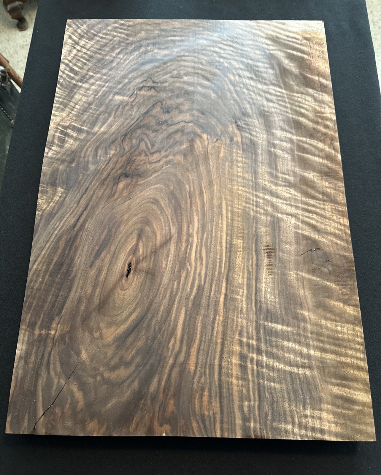 Bastogne Walnut, Craft Wood, 24 3/4” Long, 16 7/8” Wide, 1 5/8” Thick, Dry