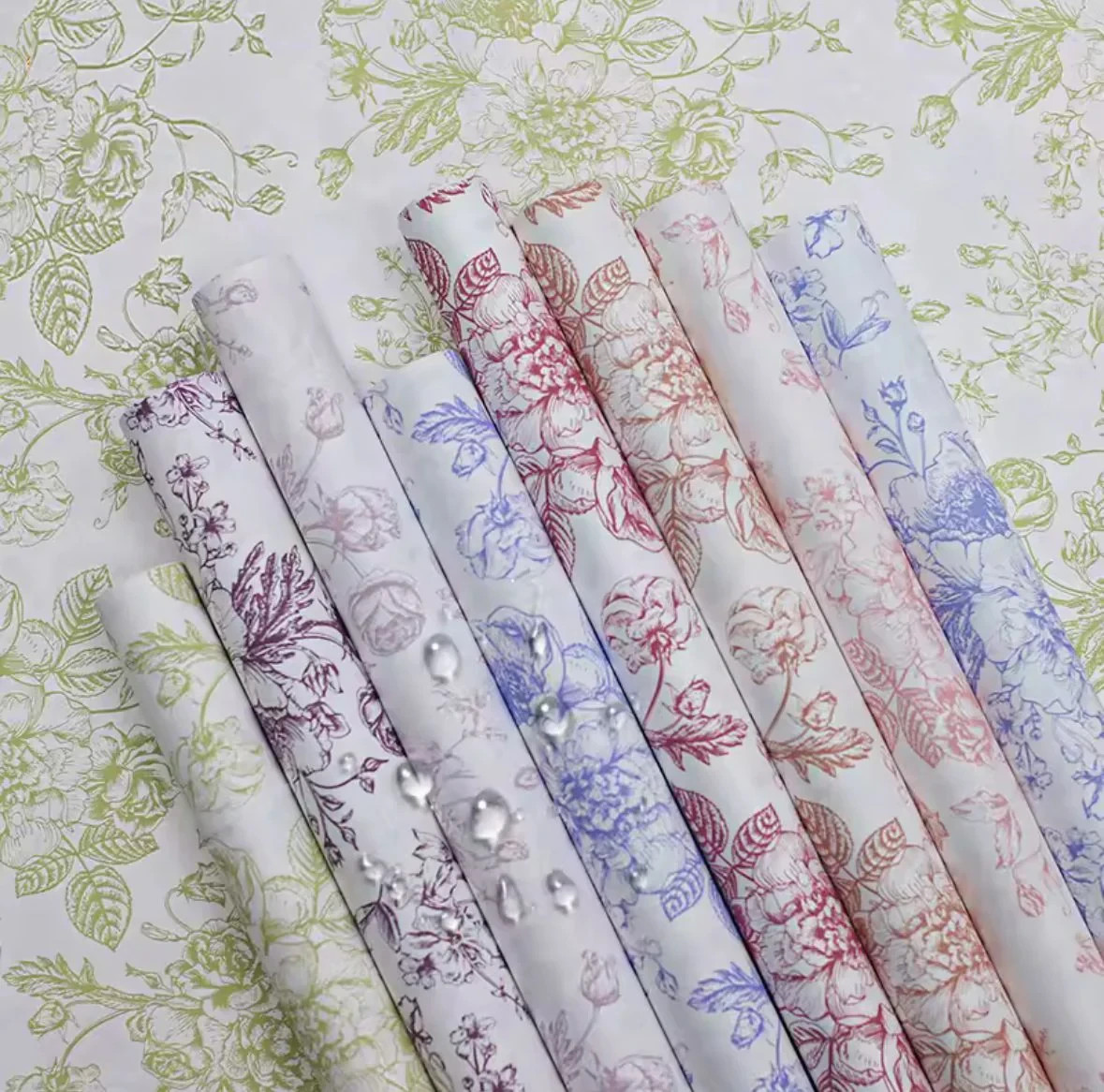 Wild Floral Wrapping Paper Sheets 20 Pack Bouquet Gift Wrap Decorative Sheets