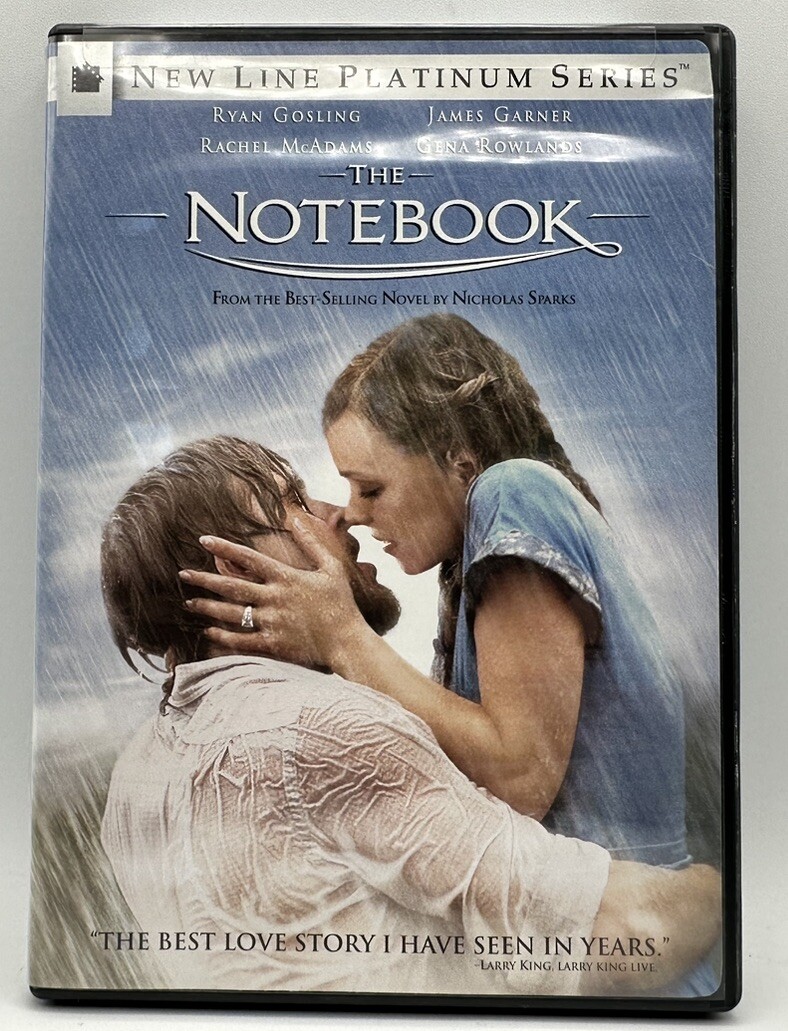 The Notebook DVD Widescreen/Fullscreen Ryan Gosling Rachel McAdams 2005
