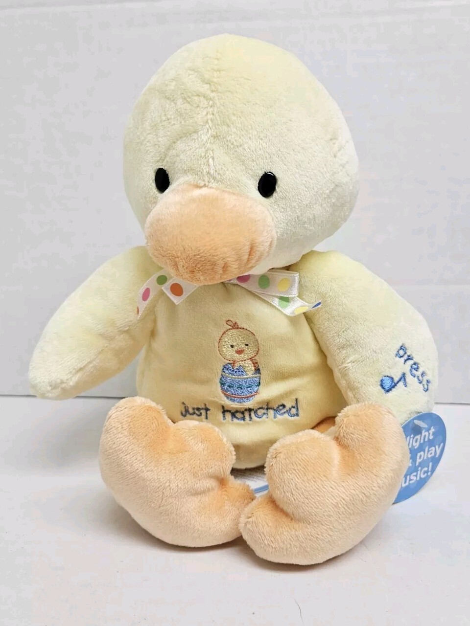 Carter’s Duck Just Hatched Orange Beak 10" Yellow Plush NO LIGHTS OR MUSIC NEW