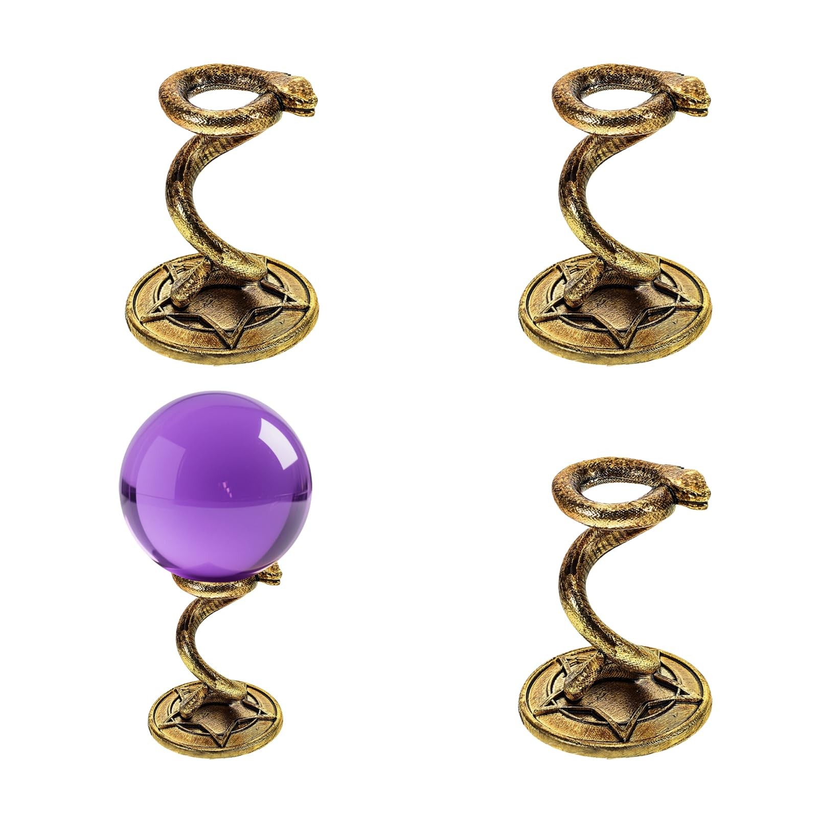 4PCS Crystal Ball Stand Sphere Display Stand Metal Crystal Holder Balls Ornam...