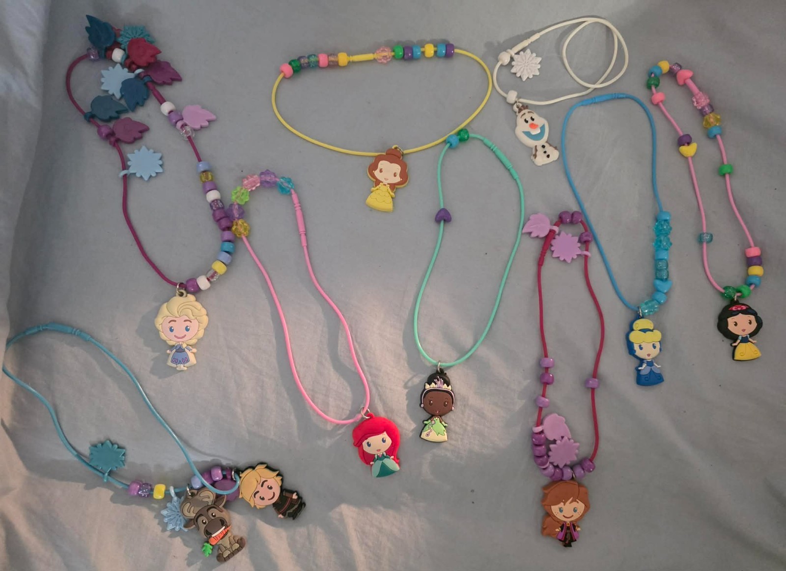 Disney Princess - Surprise Jewelry Activity Necklace Charms Lot
