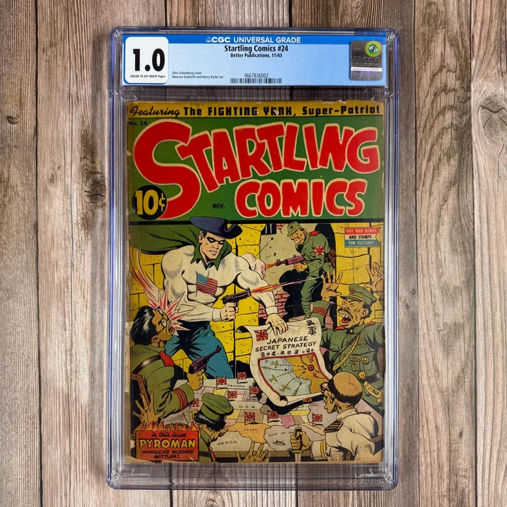 Startling Comics #24 CGC 1.0 (1943 Better Publications)