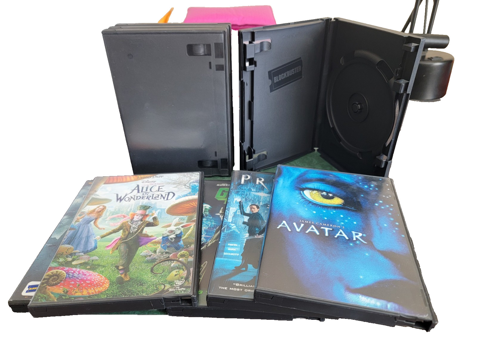 Real Orginial Blockbuster DVD Empty Movie Case Cases Lot of 9