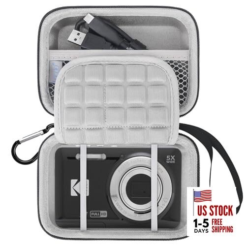  Camera Case for KODAK PIXPRO FZ55 / FZ45 / FZ53 / FZ43 16MP Black+Gray