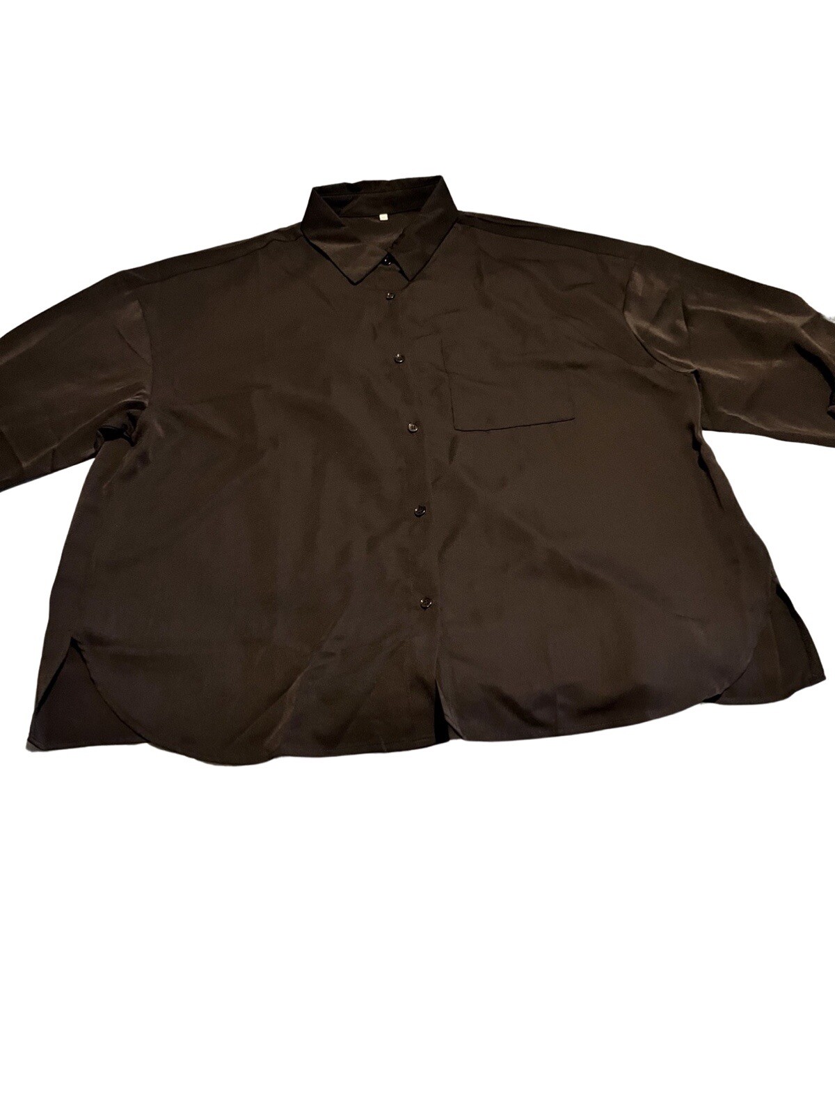 Women’s Button Up Dress/Business Shirt Black XL XLg Office Wear Dress Shirt