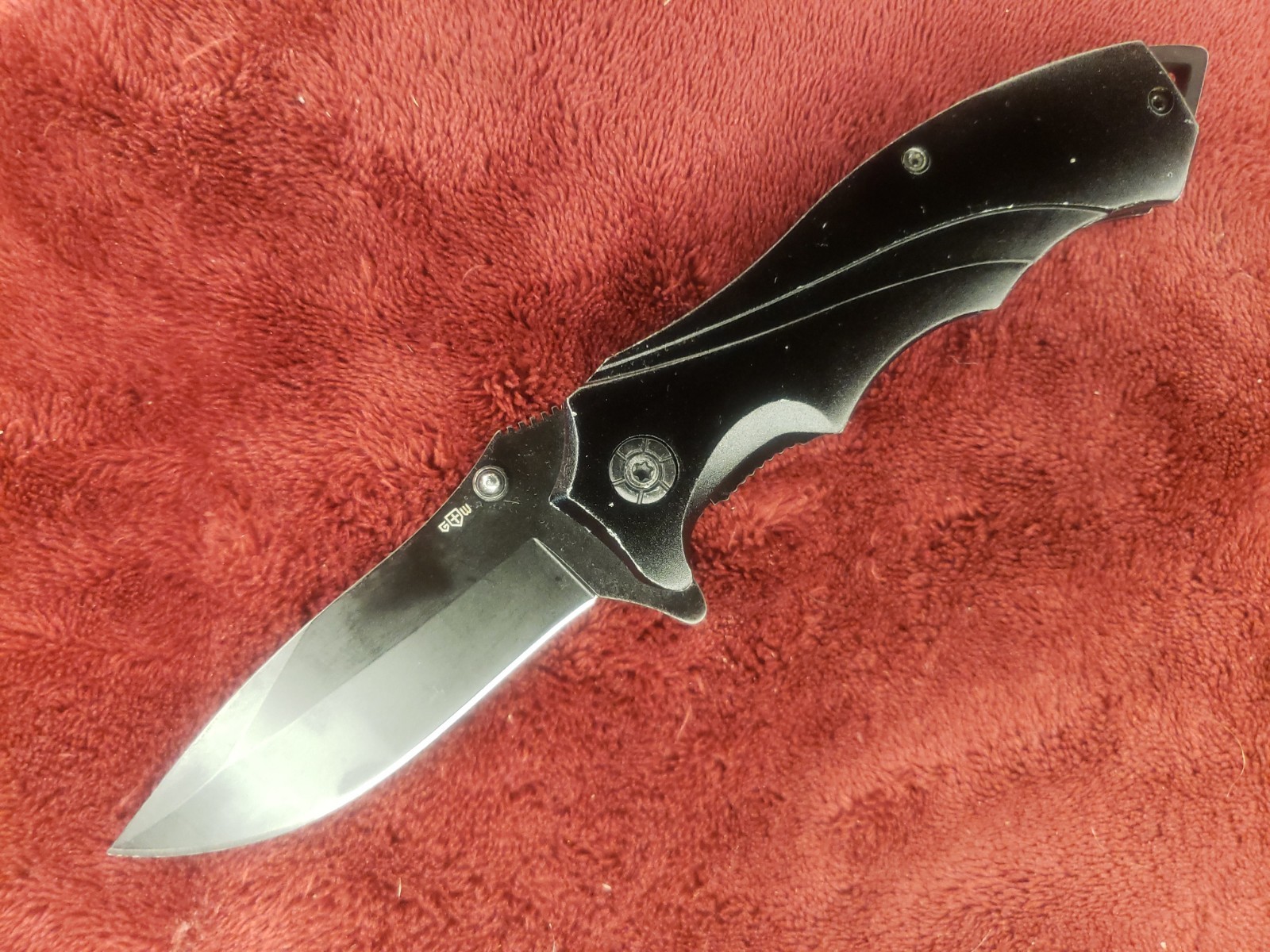 G+W Grand Way Knife Liner Lock black Tactical