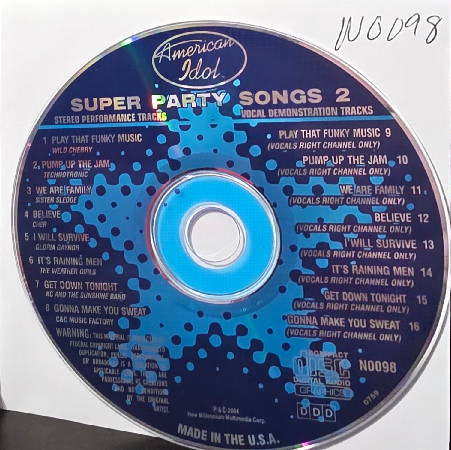 SC20098 AMERICAN IDOL       SOUND CHOICE KARAOKE LOT LONG DRIVE