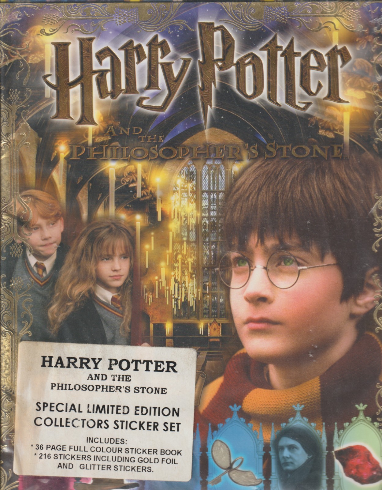 Harry Potter and The Philosophers Stone Complete Set of Sticker BNIP