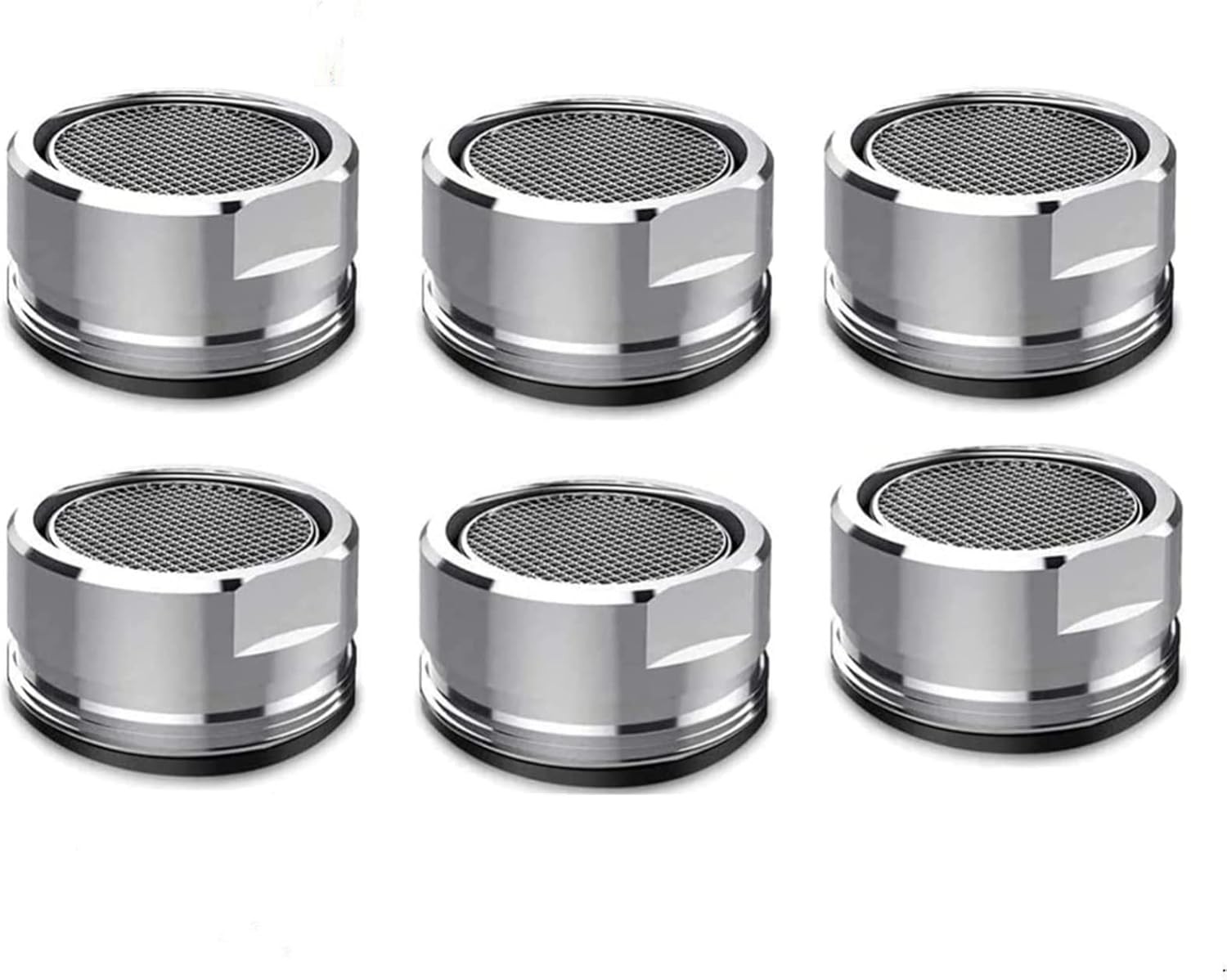 6 Pack Faucet Aerator 2.2 GPM Bathroom Sink Aerator Regular Standard Replacement