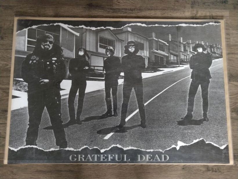 Vintage Grateful Dead Poster RARE 24" x 35" New Old Stock