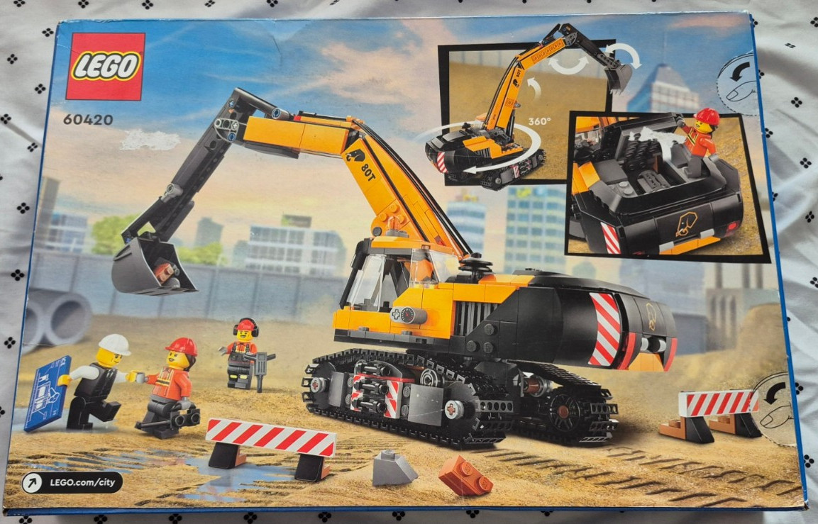 LEGO City Excavator Construction Vehicle 60420 - Damaged Box