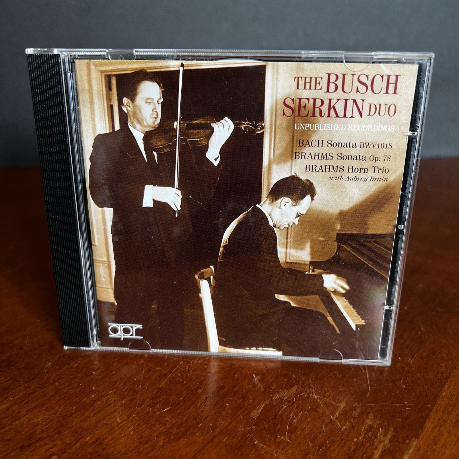 Adolf Busch and Rudolf Serkin Duo CD The Unpublished Recordings Bach Sonata