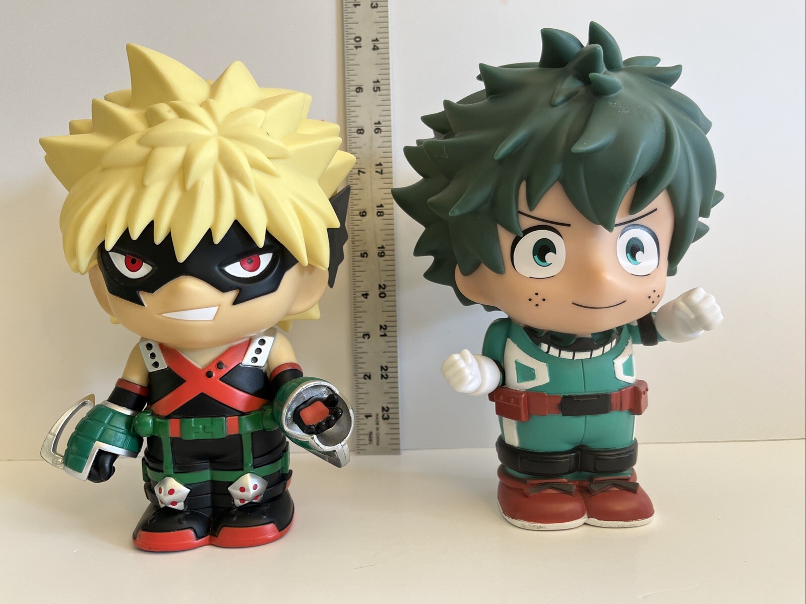 My Hero Academia BAKUGO & DEKU Figural Busted Coin Piggy Bank 8” Manga