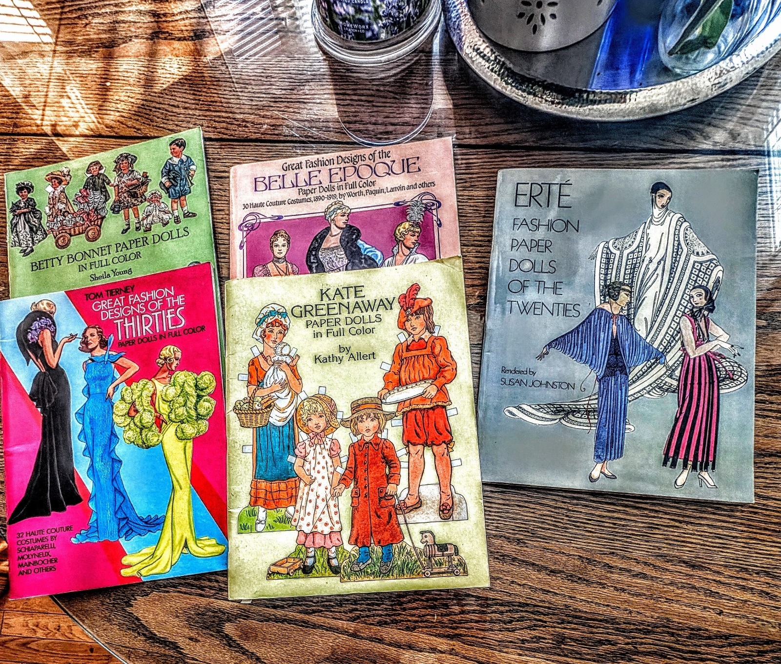 Lot Of 5  Paper Doll Books  Fashion Design By Decade New/Pre-owned, MostlUncut. 