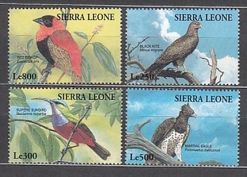 Sierra Leone - Mail Yvert 1847/50 ** Mnh Fauna Birds