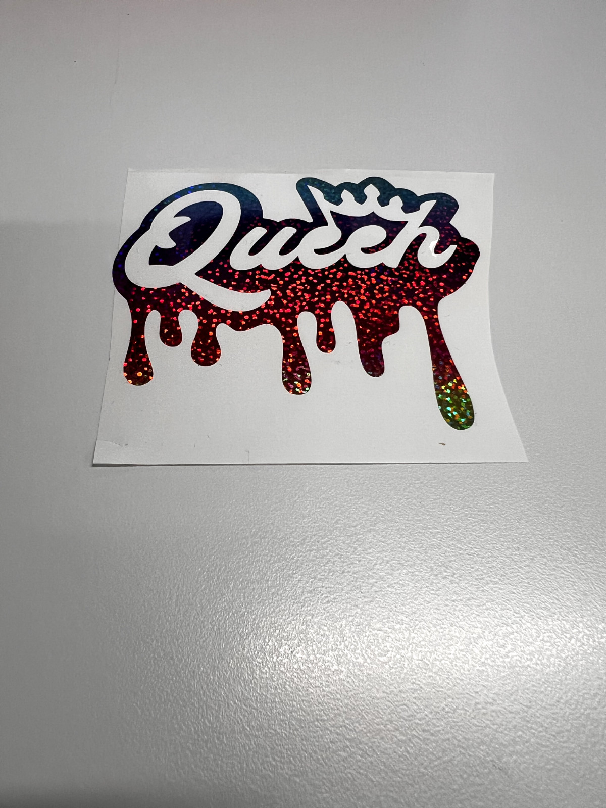 Vinyl Decal Sticker Waterproof Car Window Laptop Wall Graphic glitter queen drip
