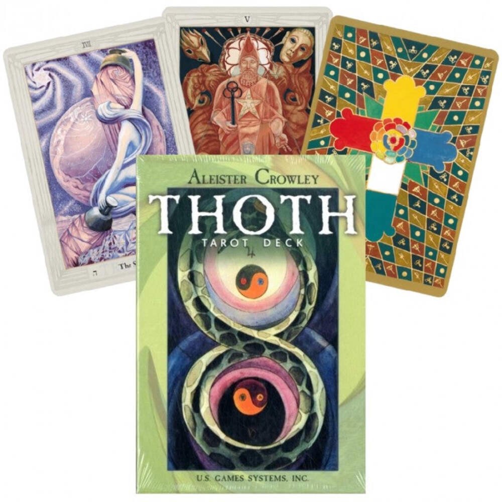 Crowley Thoth Tarot Deck Large Cards Esoteric Telling US GAMES SYSTEMS New