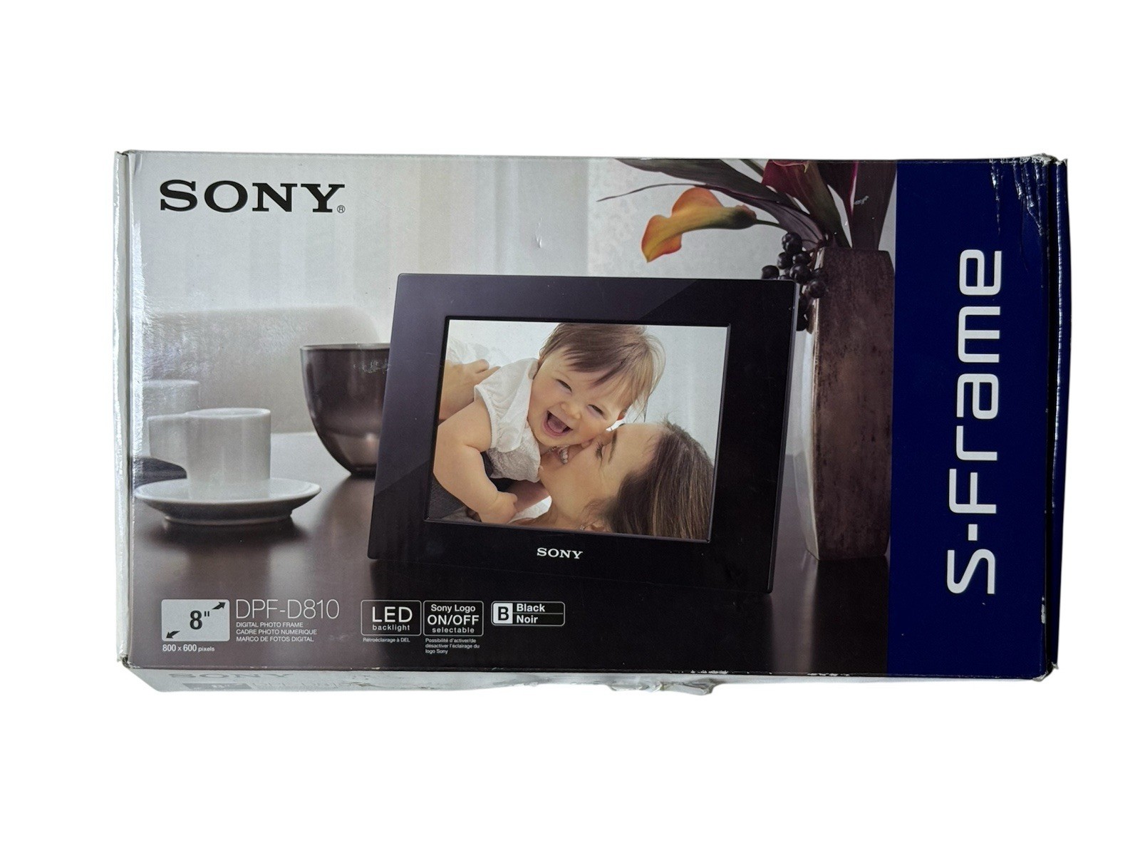 Sony S-Frame Digital Picture Frame DPF-D810