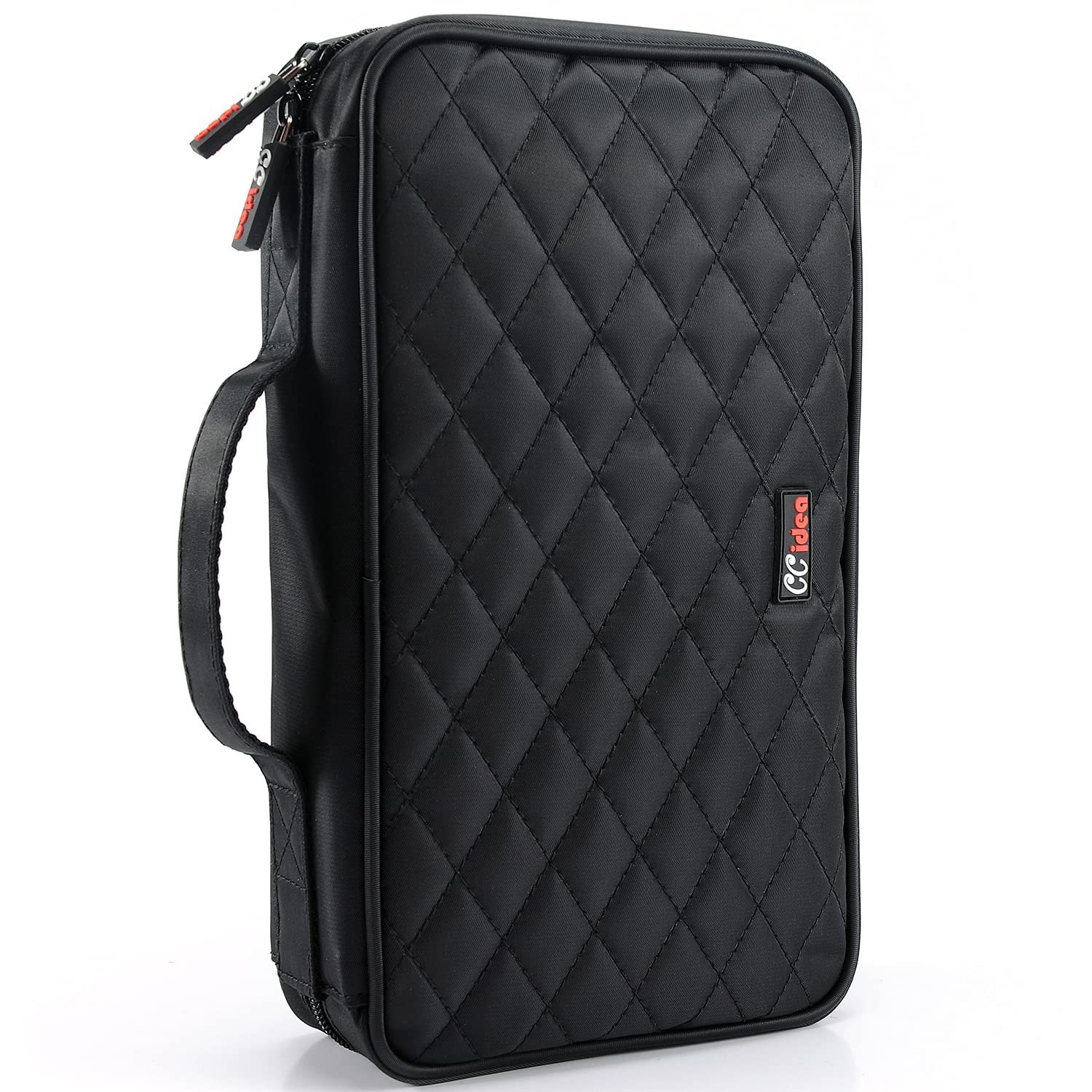 CCidea 96 Capacity CD/DVD 17 x 17 x 7 cm (6.5 x 6.5 x 2.5 inches), 96-Black 