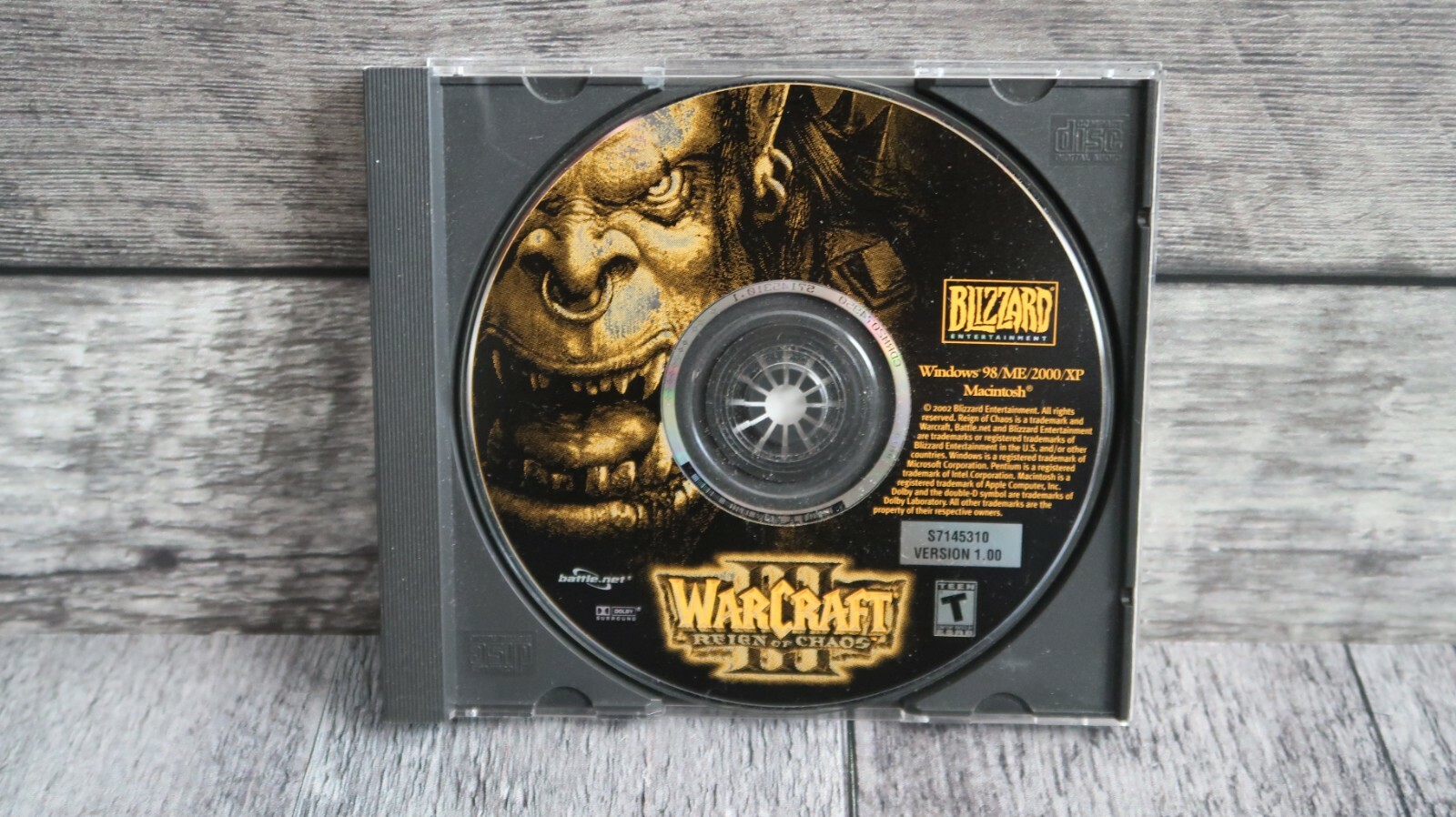 World Of Warcraft 3 Reign Of Chaos - Blizzard Entertainment PC Game - Disc Only 