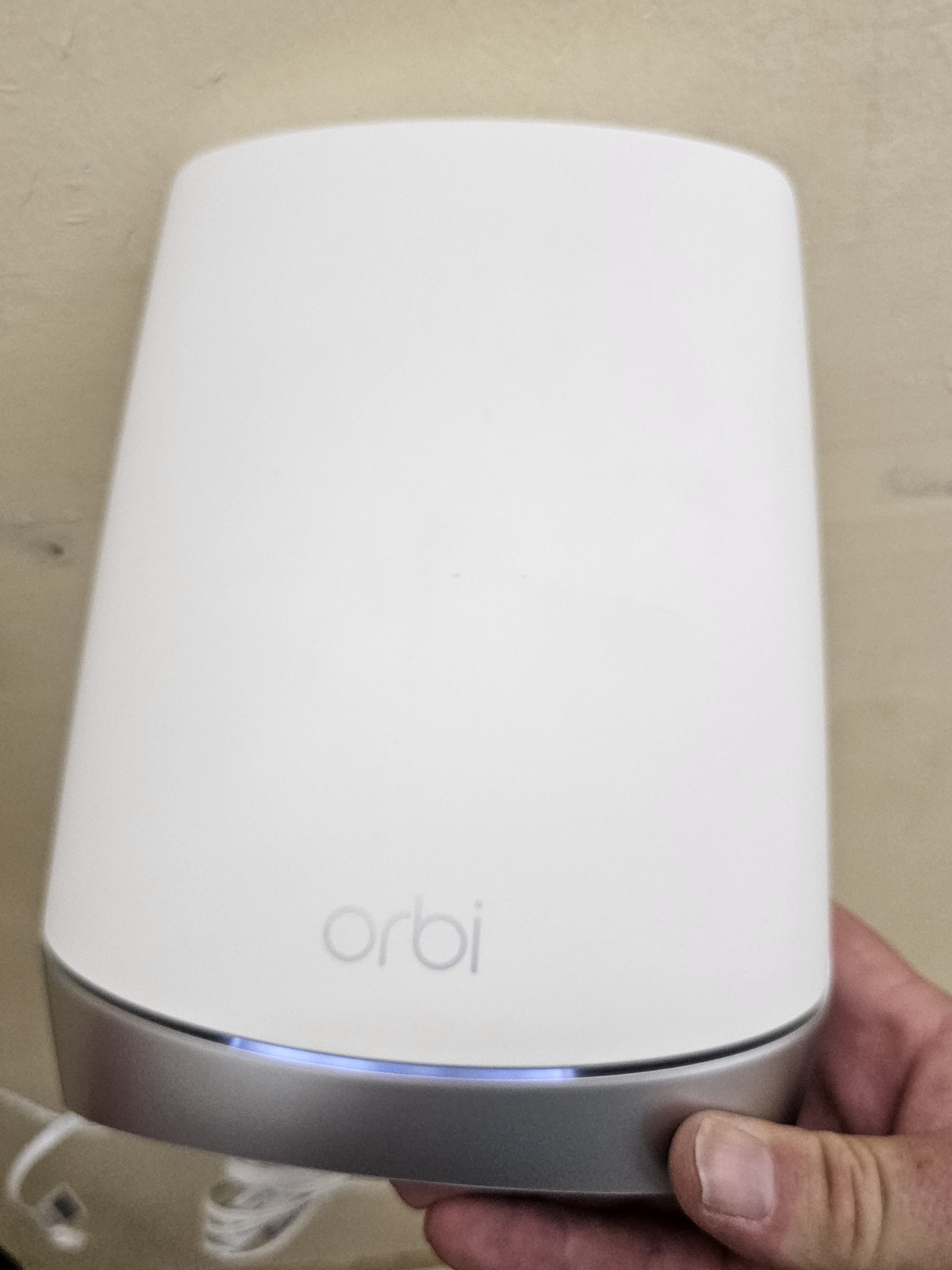 Netgear Orbi RBR750 Tri-band Mesh WiFi-6 Router White - router as shown