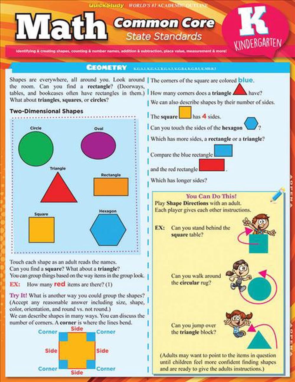 Math Common Core For Kindergarten by Rachel Jacobs (English)