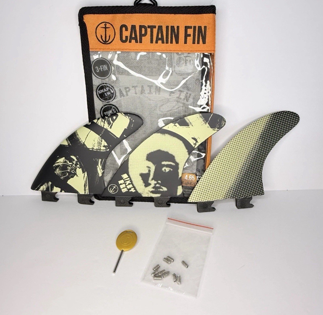 Captain Fin Co Mikey February Futures Thruster Fin Set SZ  Medium Surfboard Fins