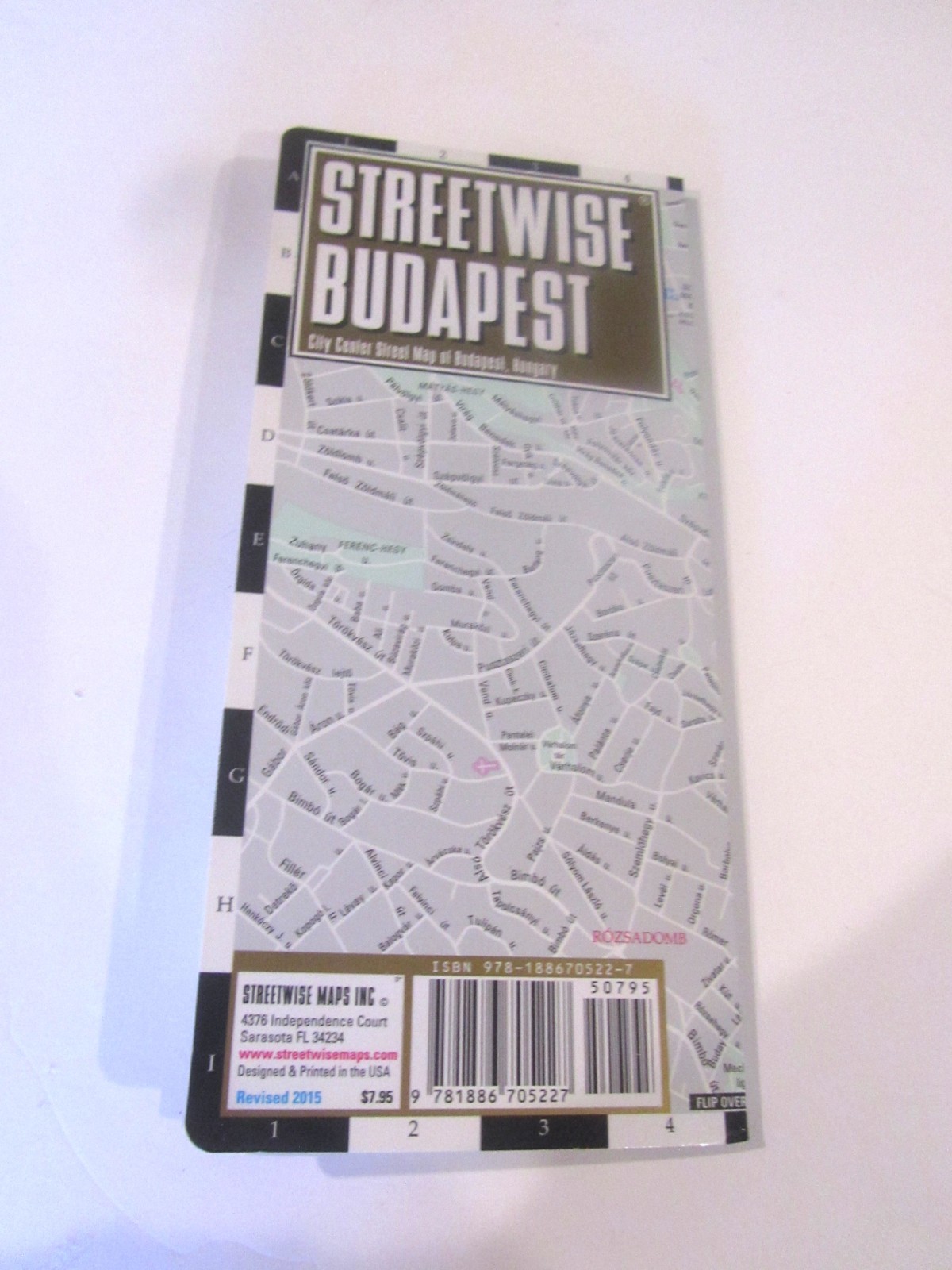 REDUCED Streetwise Budapest Map - Laminated City Center Street Map of Budapest