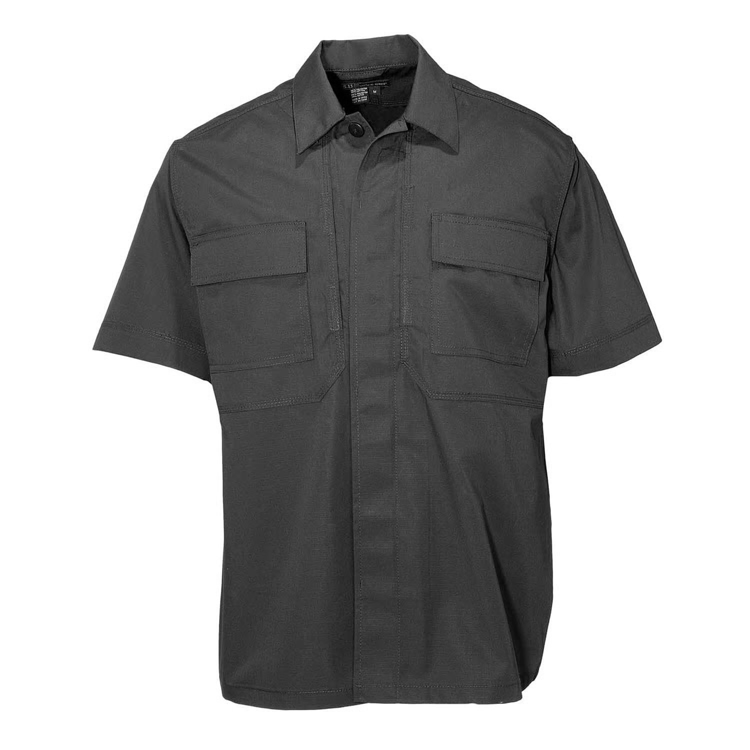 NWT 5.11 Tactical Taclite TDU Short Sleeve Shirt Mens Large Black 71339