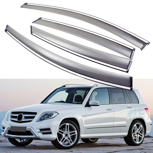 Wind Deflectors Rain Guards Compatible with Mercedes-Benz GLK-Class GLK 350 