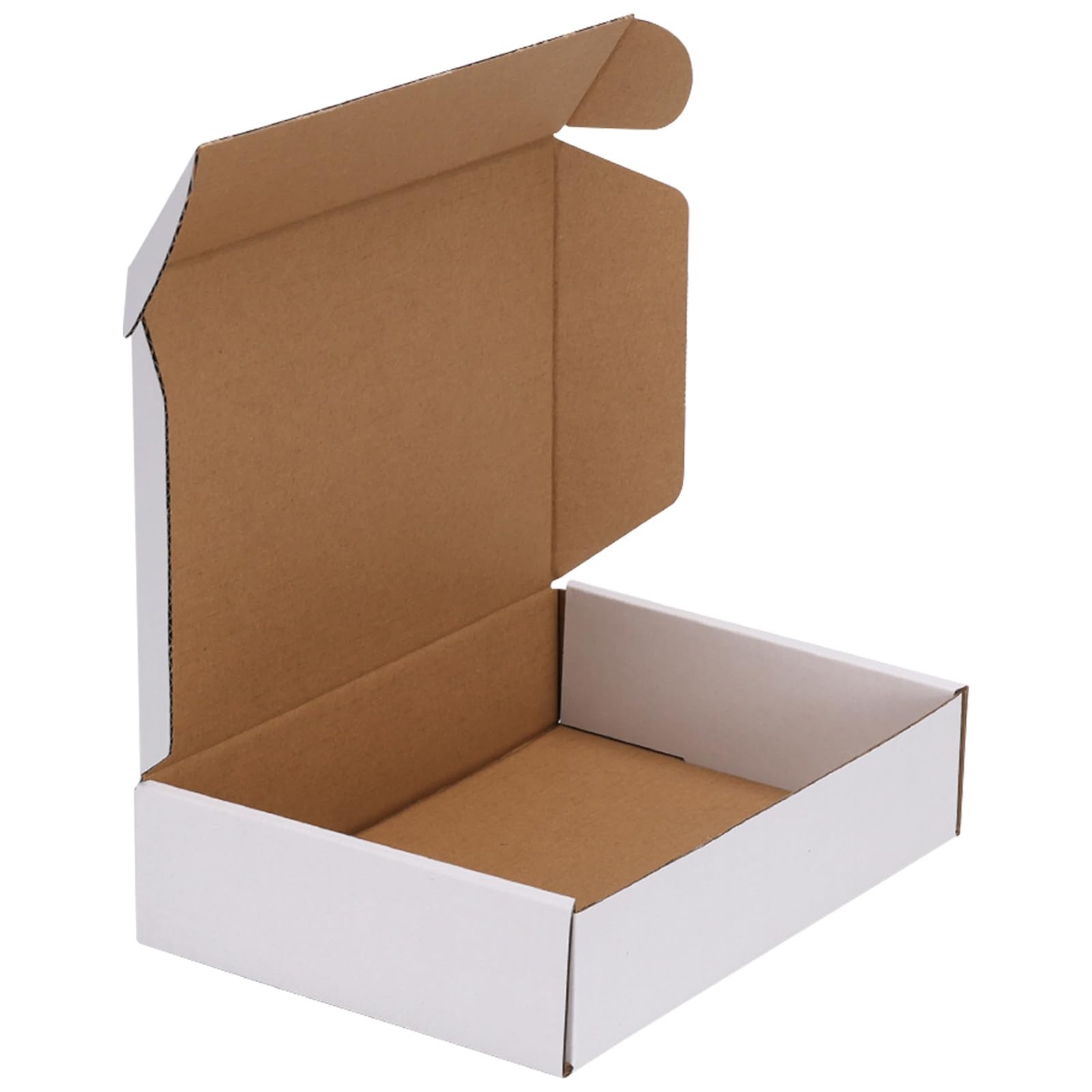 1 PCS 9x6x2 Inch Shipping Box White Corrugated Cardboard Literature Mailer