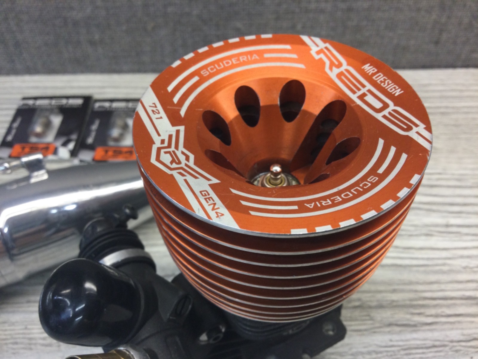 REDS Scuderia 721 Gen4 Off-Road Engine EFRA 2143 X-One pipe RTX backplate TS4