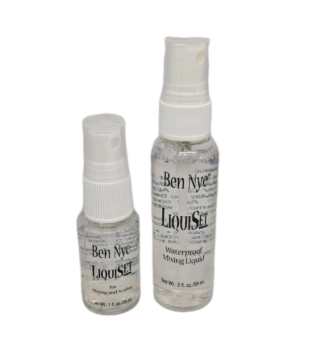 Ben Nye LIQUISET for Mixing & Sealing 2oz /1oz (LOT OF 2)
