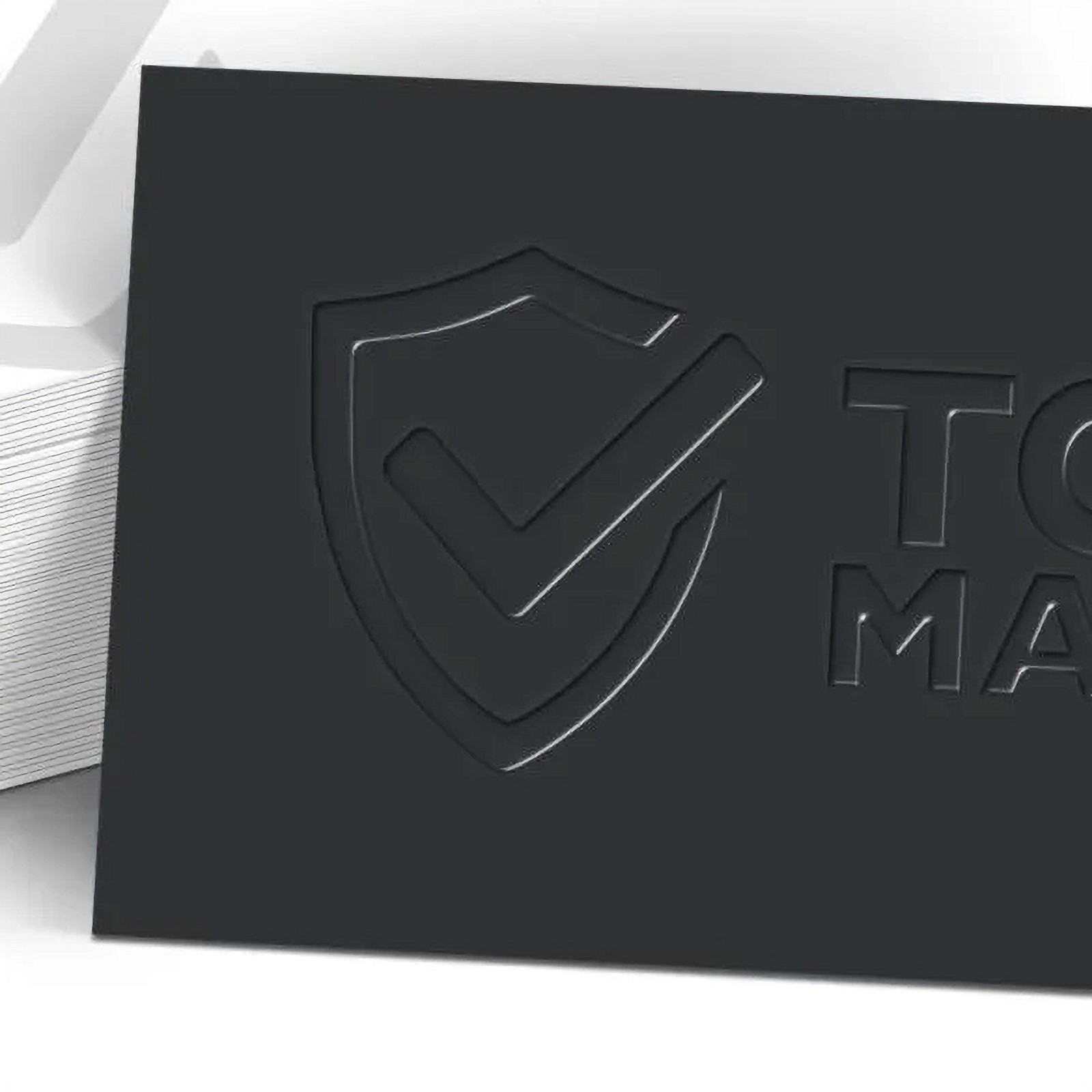 Raised Spot UV Suede Business Cards