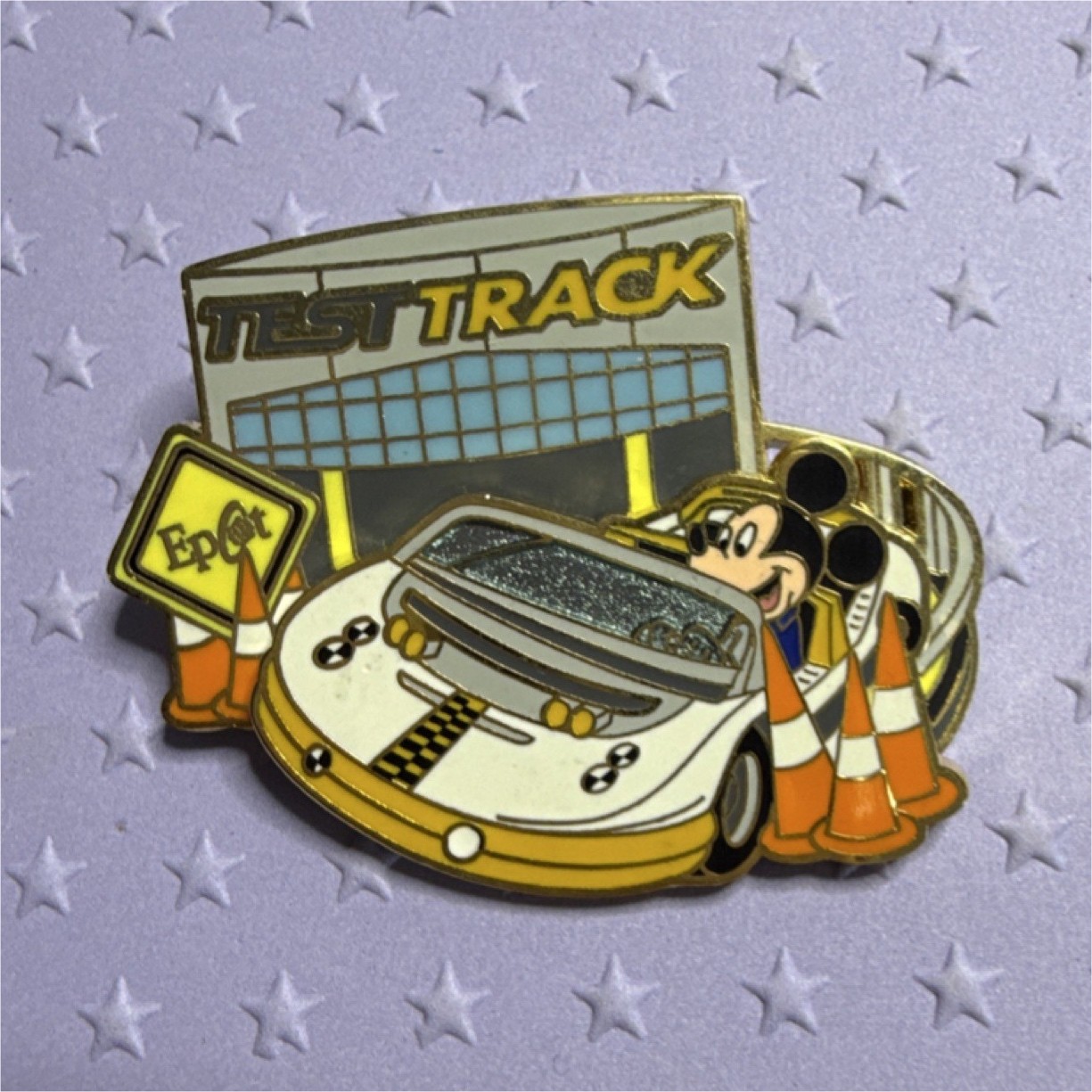 Disney Test Track Attraction Epcot Center Theme Mickey Mouse Theme Single Pin