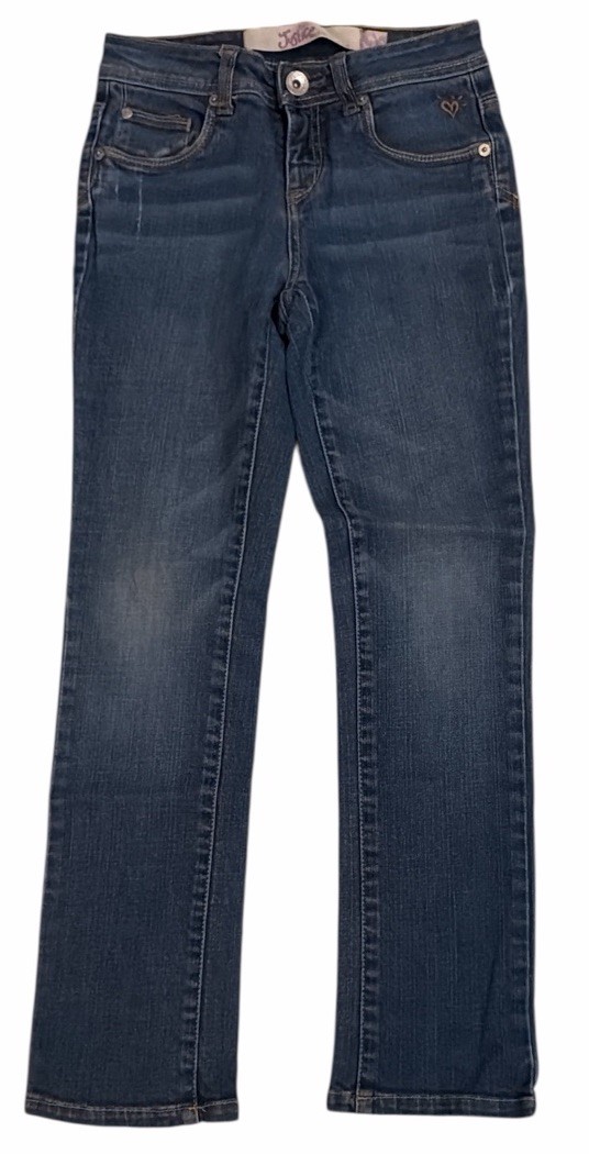 Justice jeans Girls sz 10R Cotton Spandex Blue Denim Straight Leg