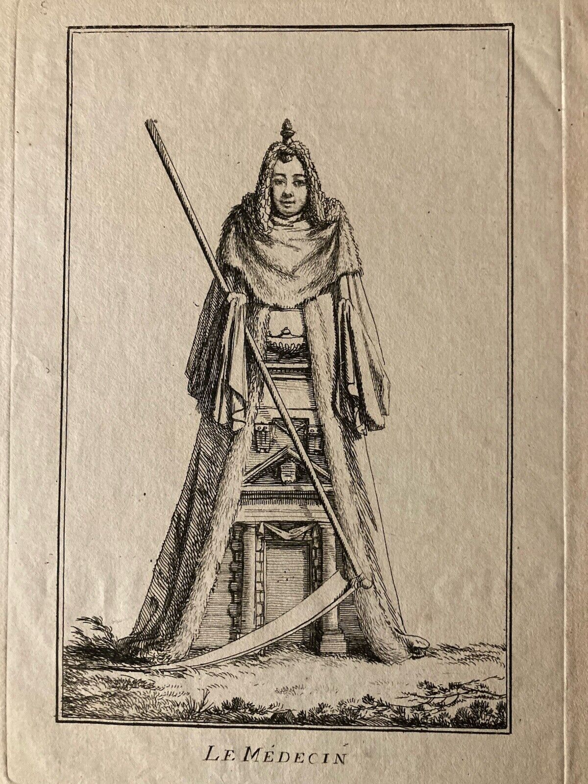 Beautiful Engraving 19th Century Doctor To Identify Art Woman Fake Lithograph